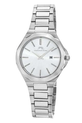 Porsamo Bleu Victoria Luxury Women's Stainless Steel Watch, With Silver Sunray Dial, Silver, 1241AVIS