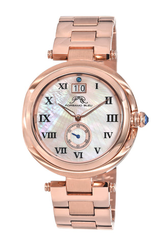 Porsamo Bleu South Sea luxury women's stainless steel watch, rose 103DSSS