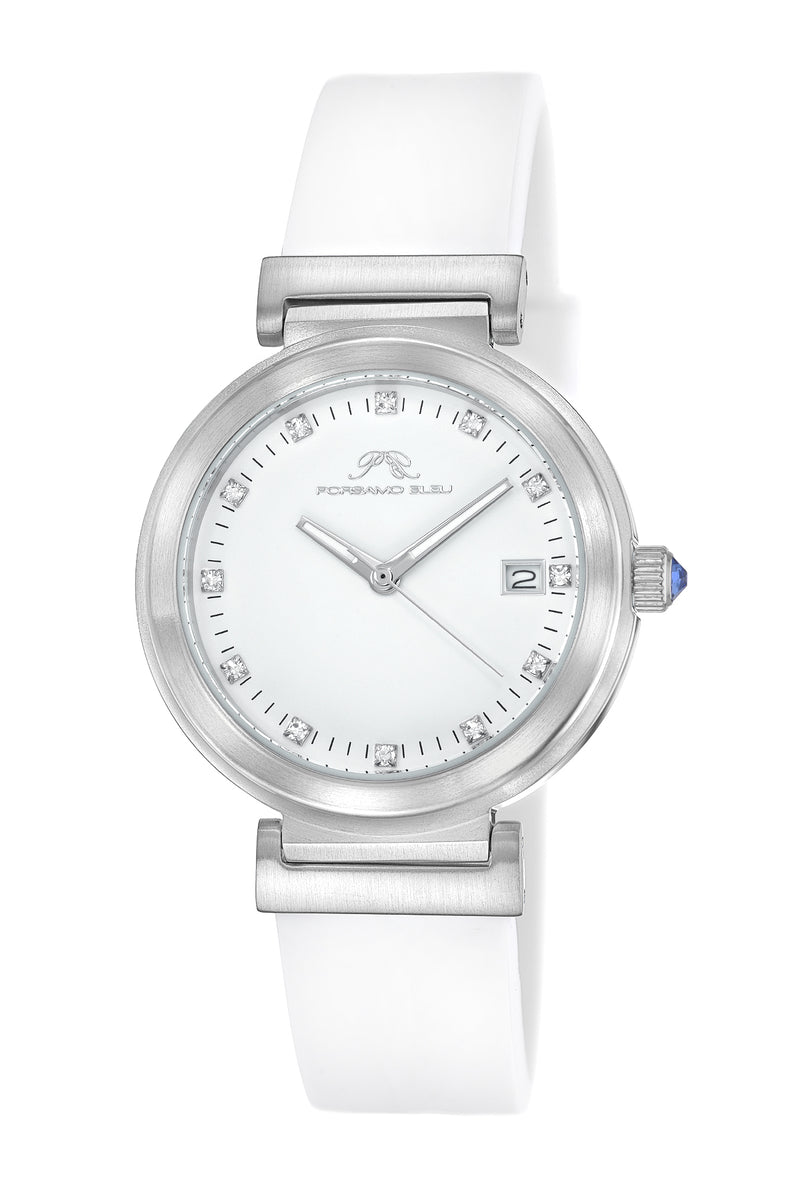 NWT Porsamo Bleu Dahlia stainless steel women’s watch Porsamo Bleu Dahlia Luxury Crystal Hour Markers Women main image 3