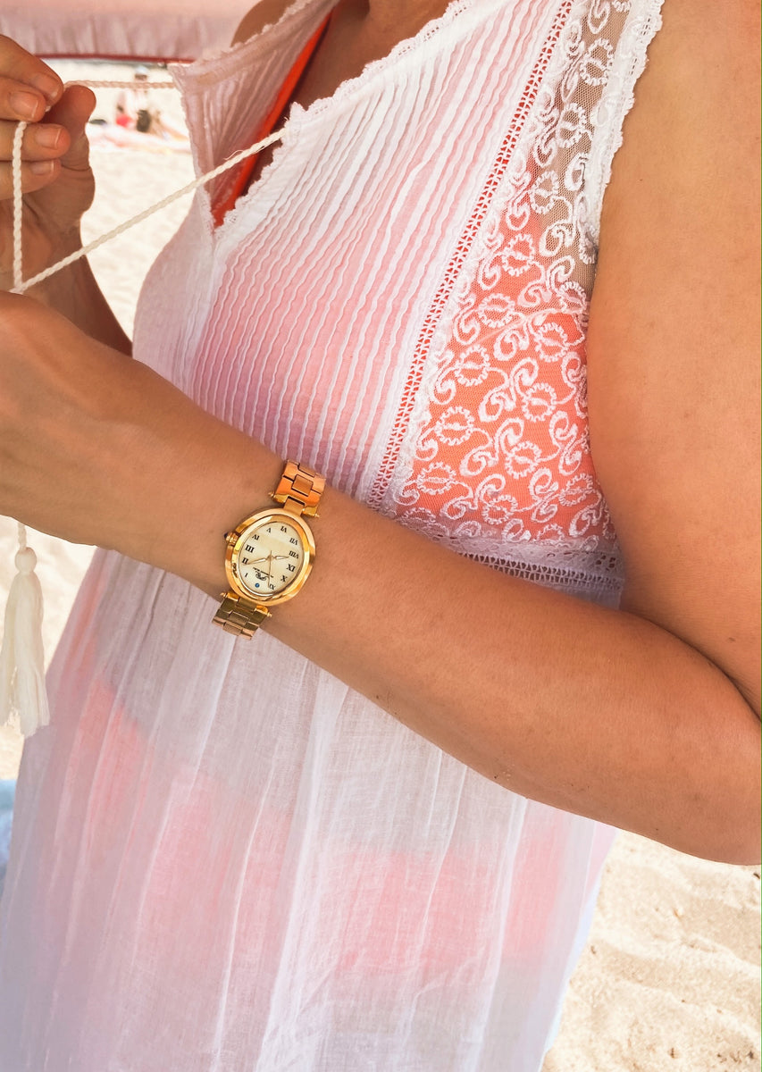 Porsamo Bleu South Sea Oval Ladies Stainless steel Gold Tone Watch. 105 CSSO Porsamo Bleu South Sea Oval Luxury Women main image 2
