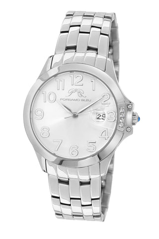Porsamo Bleu Olivia luxury women's stainless steel watch, silver 981AOLS