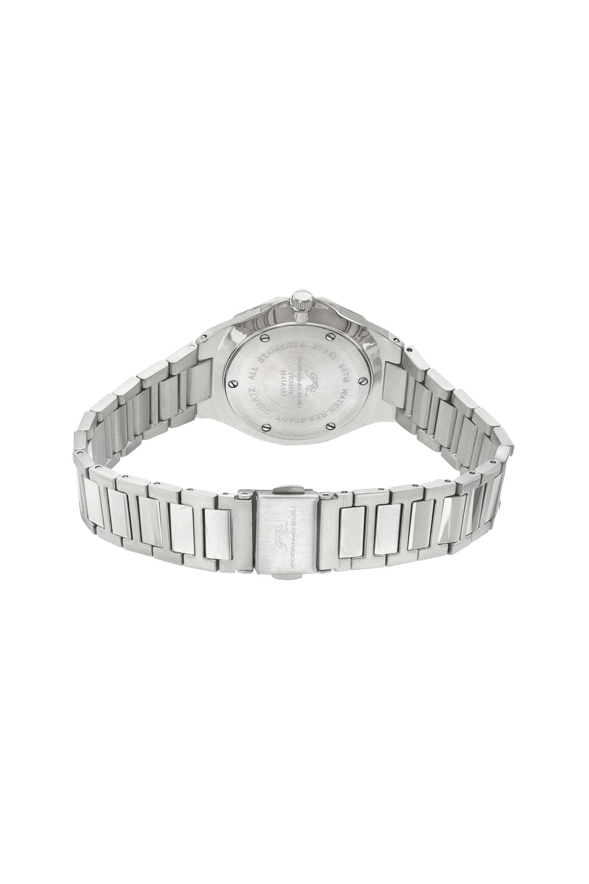 Porsamo Bleu Victoria Luxury Women's Stainless Steel Watch, With Silver Sunray Dial, Silver, 1241AVIS