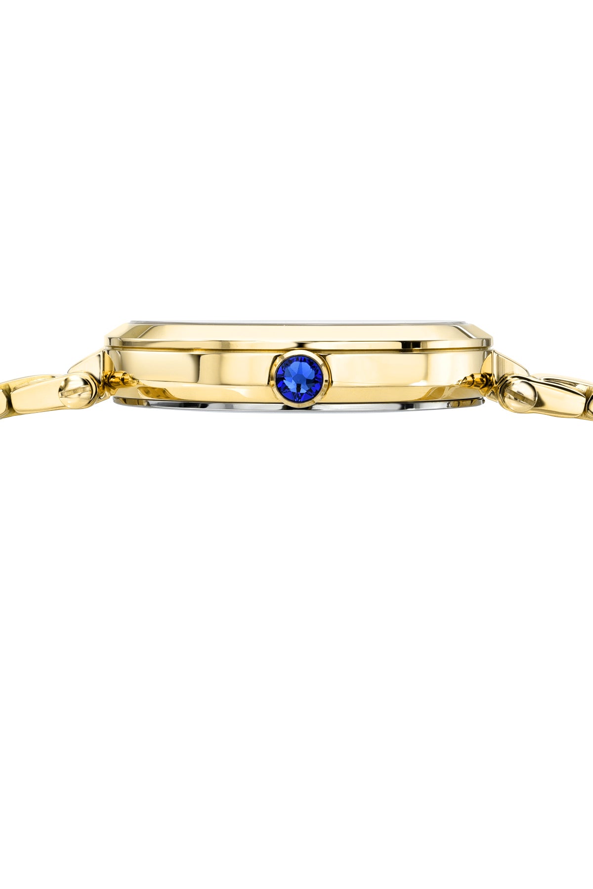 Porsamo Bleu Natalie Luxury Women's Stainless Steel Watch, With White Guilloche Dial, Gold, 1251BNAS
