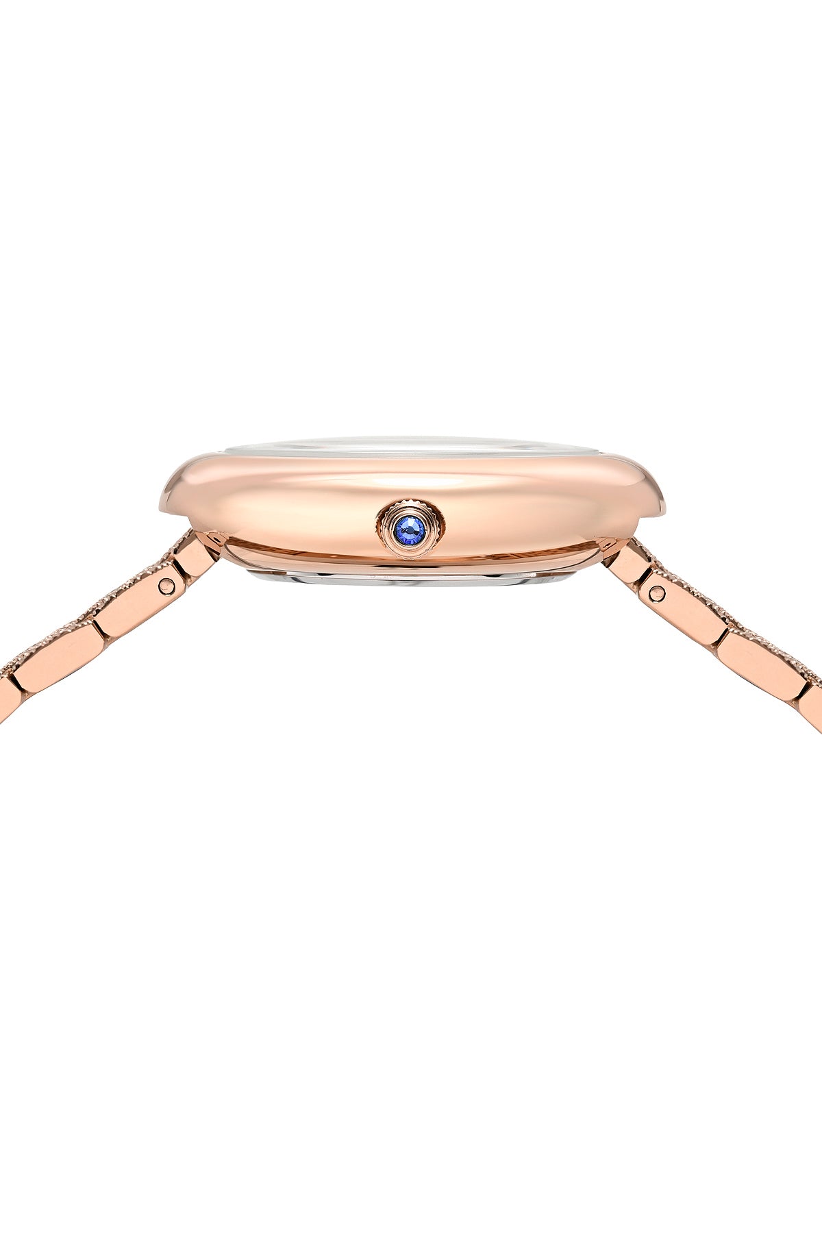 Porsamo Bleu Angelica Luxury Women's Oval Stainless Steel Watch, Rose Tone 1343CANS