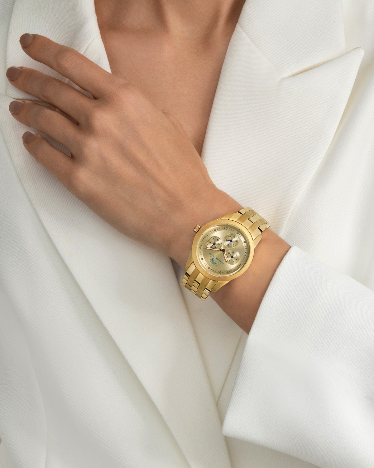 Porsamo Bleu Diana Luxury Diamond Women's Stainless Steel Watch, Gold 741BDIS