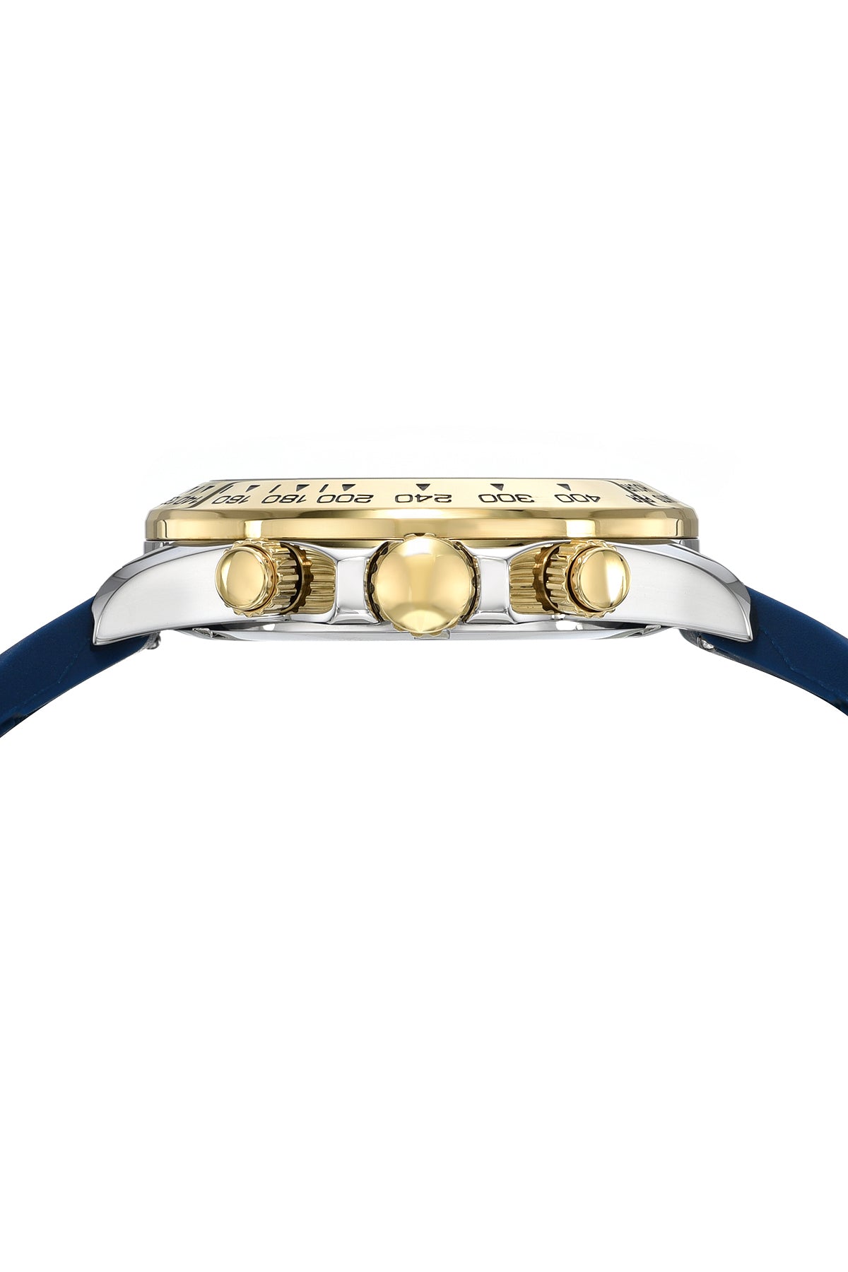 Porsamo Bleu Alexis Sport Luxury Women's Stainless Steel And Silicone Watch, Two-tone And Blue, 924CALR