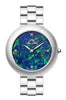 Porsamo Bleu Opal Luxury Women's Stainless Steel Opal And Topaz Watch, Silver Tone 1331AOPS