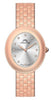 Porsamo Bleu Angelica Luxury Women's Oval Stainless Steel Watch, Rose Tone 1343CANS