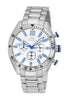 Porsamo Bleu Taylor luxury chronograph men's stainless steel watch, silver 621ATAS