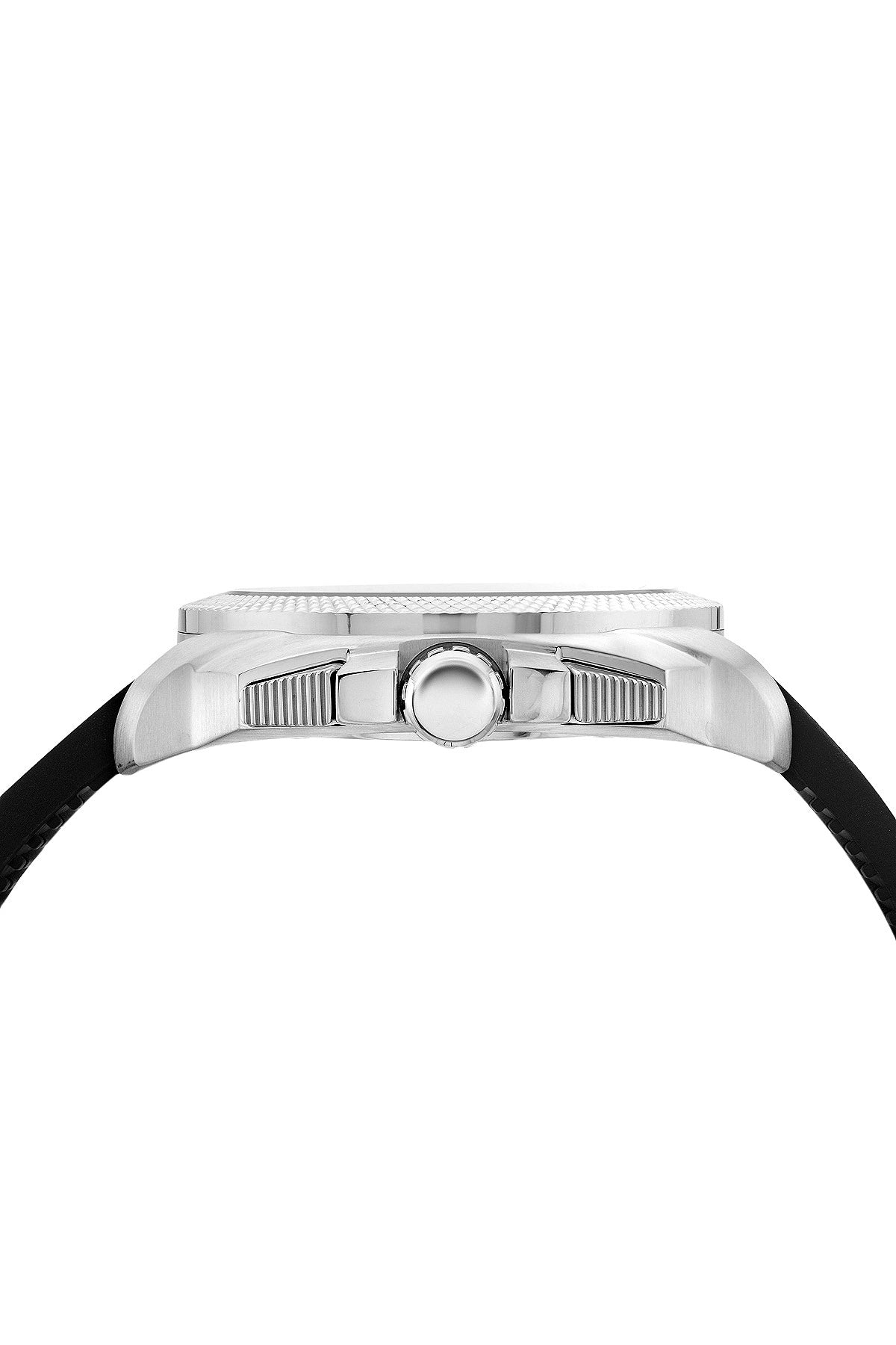 Porsamo Bleu Niccolo luxury chronograph men's watch, silicone strap, silver, black, green 332ANIR