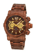 Porsamo Bleu Antonio Luxury Chronograph Men's Stainless Steel Watch, Brown 612BANS