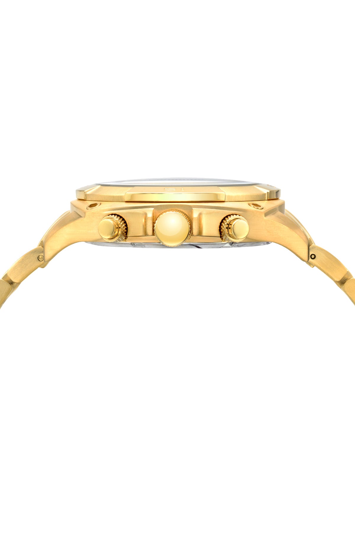 Porsamo Bleu Alex luxury men's stainless steel watch, gold, white 291BALS