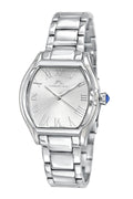 Porsamo Bleu Celine Luxury Tonneau Shaped  Women's Stainless Steel Watch, Silver 1001ACES