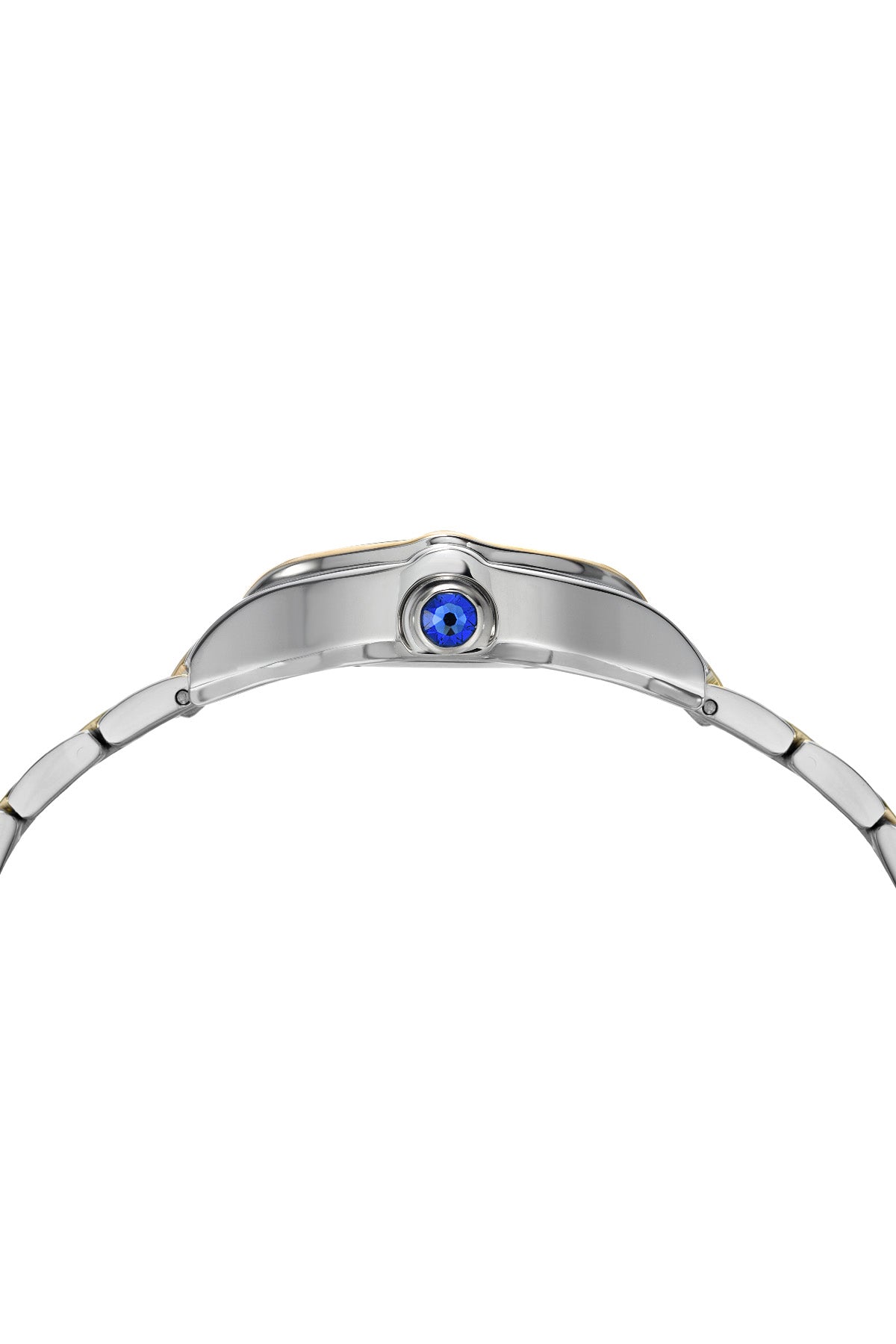 Porsamo Bleu Celine Luxury Tonneau Shaped Women's Stainless Steel Watch, Two Tone 1001ECES
