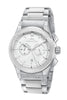 Porsamo Bleu Austin Luxury Chronograph Men's Stainless Steel Watch, Silver, White 1021AAUS