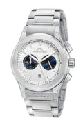 Porsamo Bleu Austin Luxury Chronograph Men's Stainless Steel Watch, Silver, White, Blue 1021BAUS