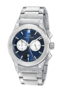 Porsamo Bleu Austin Luxury Chronograph Men's Stainless Steel Watch, Silver, White, Blue 1021CAUS