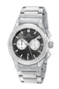 Porsamo Bleu Austin Luxury Chronograph Men's Stainless Steel Watch, Silver, Grey 1021EAUS