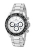 Porsamo Bleu Preston Luxury Multifunction Men's Stainless Steel Watch, Silver, Black, White 1031BPRS