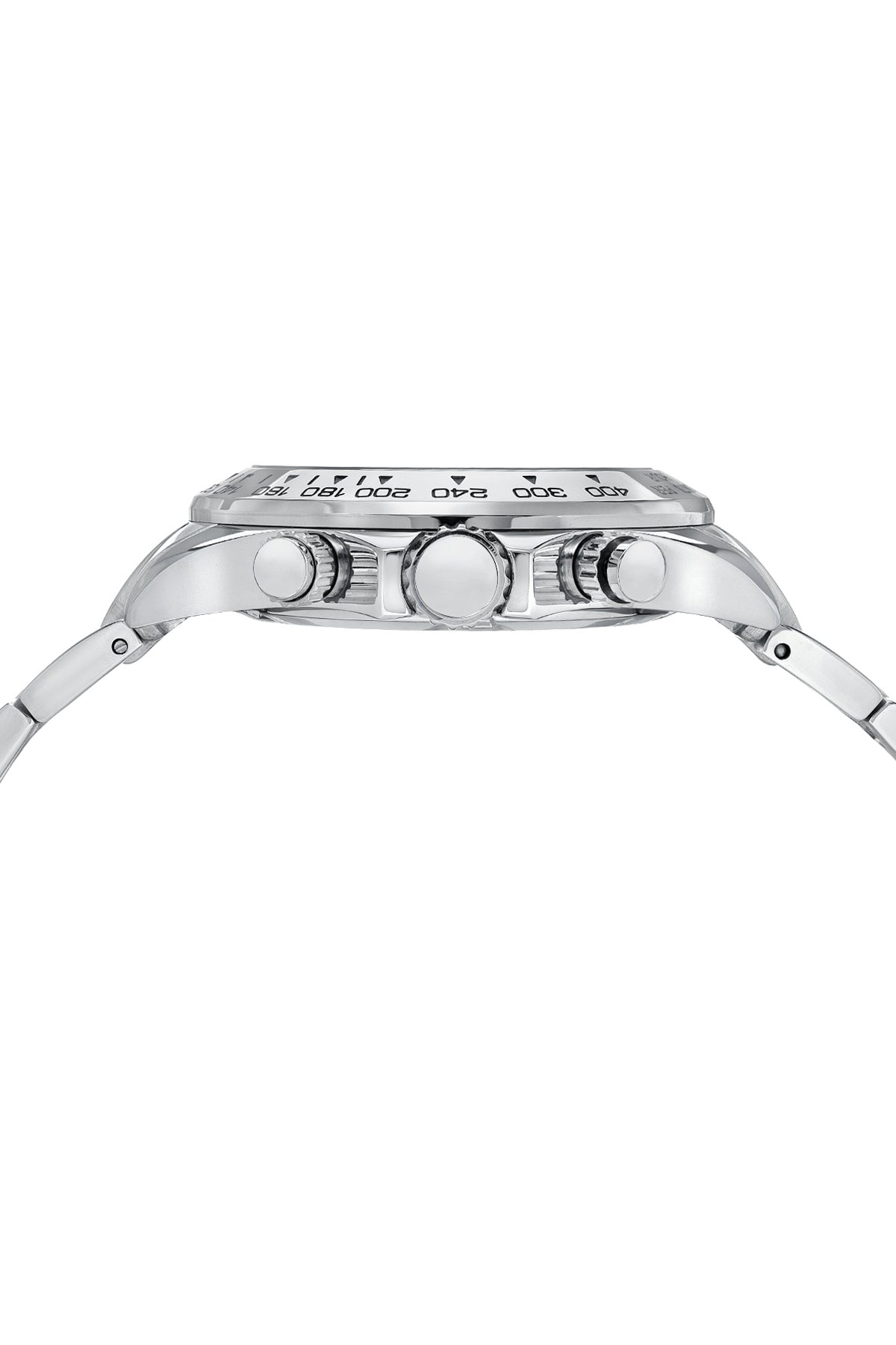 Porsamo Bleu Preston Luxury Multifunction Men's Stainless Steel Watch, Silver, Black 1032APRS