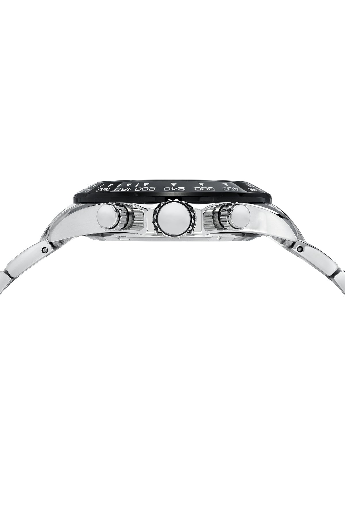 Porsamo Bleu Preston Luxury Multifunction Men's Stainless Steel Watch, Silver, Black 1032BPRS