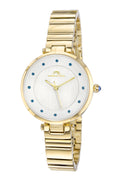 Porsamo Bleu Lilian Luxury Topaz Women's Stainless Steel Watch, Gold, Blue 1061BLIS