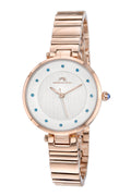 Porsamo Bleu Lilian Luxury Topaz Women's Stainless Steel Watch, Rose, Blue 1061CLIS
