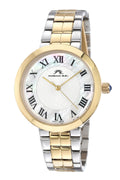 Porsamo Bleu Helena Luxury Women's Stainless Steel Watch, Silver, Gold, White 1071CHES