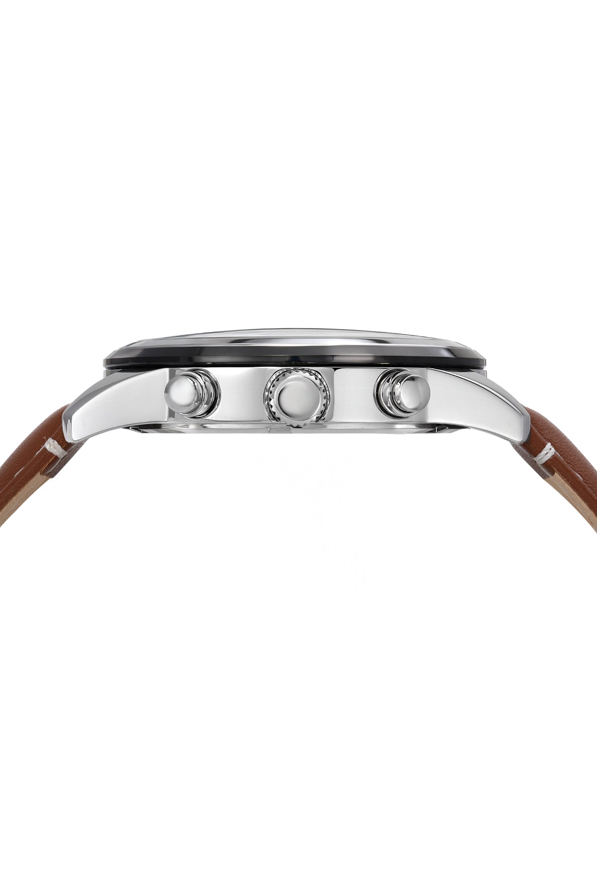 Porsamo Bleu Arthur Luxury Chronograph Men's Stainless Steel Watch, Silver, Brown 1091FARL
