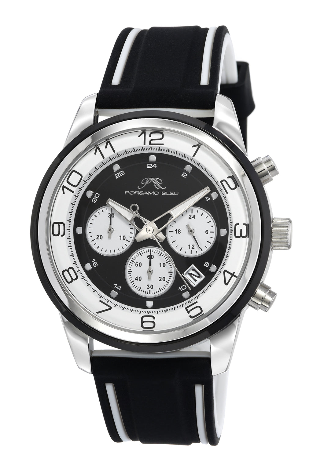 NWT Porsamo Bleu Arthur Chronograph Quartz Black Dial Men\'s Watch Porsamo Bleu Arthur Luxury Chronograph Men main image 2