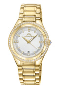Porsamo Bleu Guilia Luxury Women's Stainless Steel Watch, Interchangeable Bands, Gold, White 1121DGUS