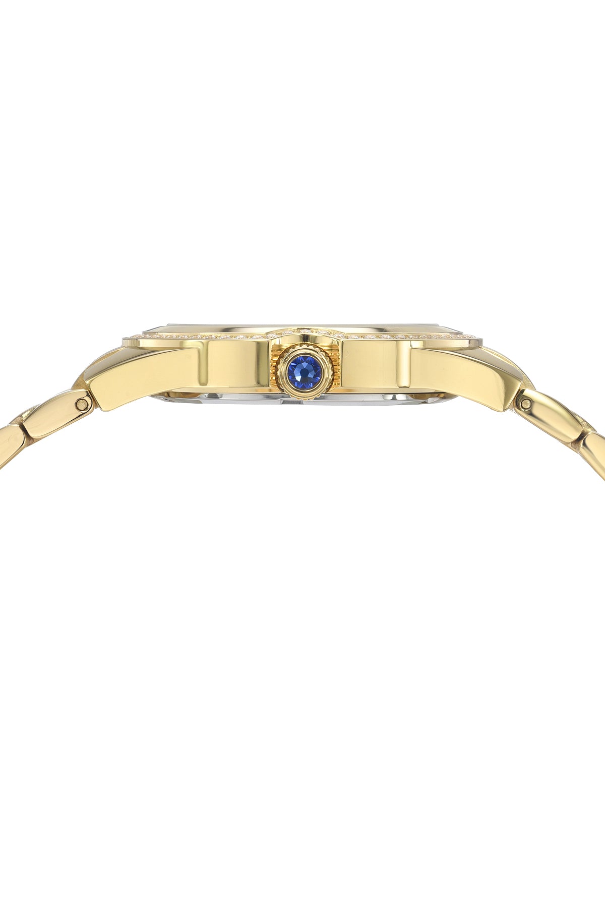 Porsamo Bleu Guilia Luxury Women's Stainless Steel Watch, Interchangeable Bands, Gold, White 1121DGUS