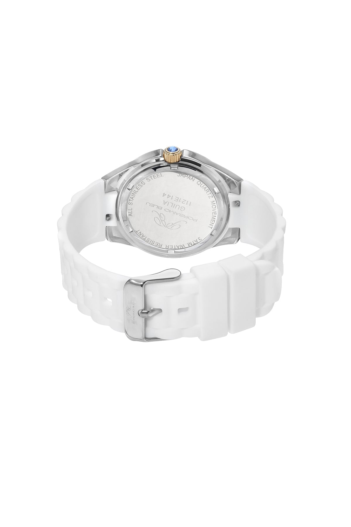 Porsamo Bleu Guilia Luxury Women's Stainless Steel Watch, Interchangeable Bands, Gold, Silver, White 1121EGUS