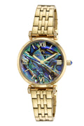 Porsamo Bleu Sylvie Luxury Women's Stainless Steel Watch, Gold, Abalone Dial 1131BSYS