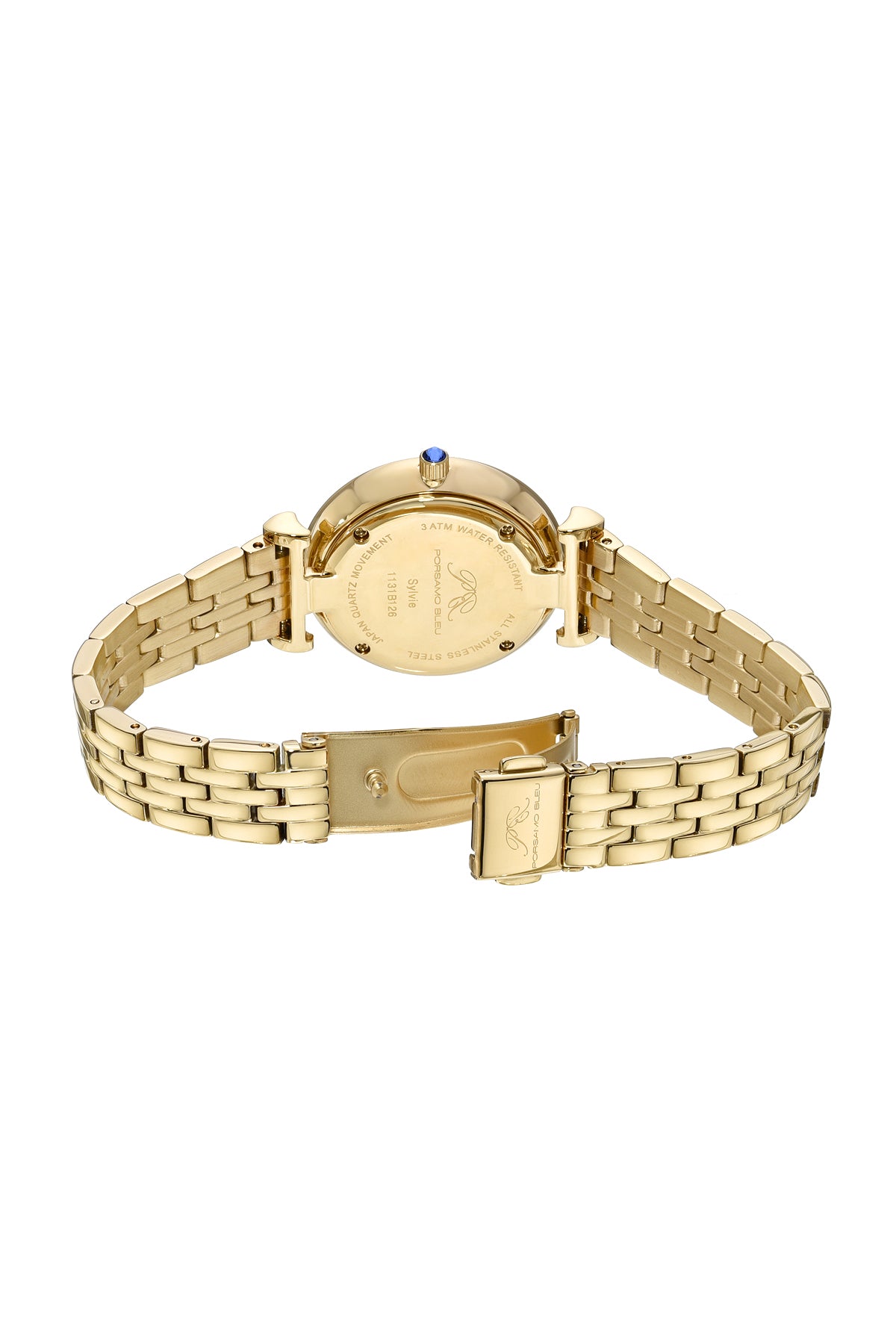 Porsamo Bleu Sylvie Luxury Women's Stainless Steel Watch, Gold, Abalone Dial 1131BSYS