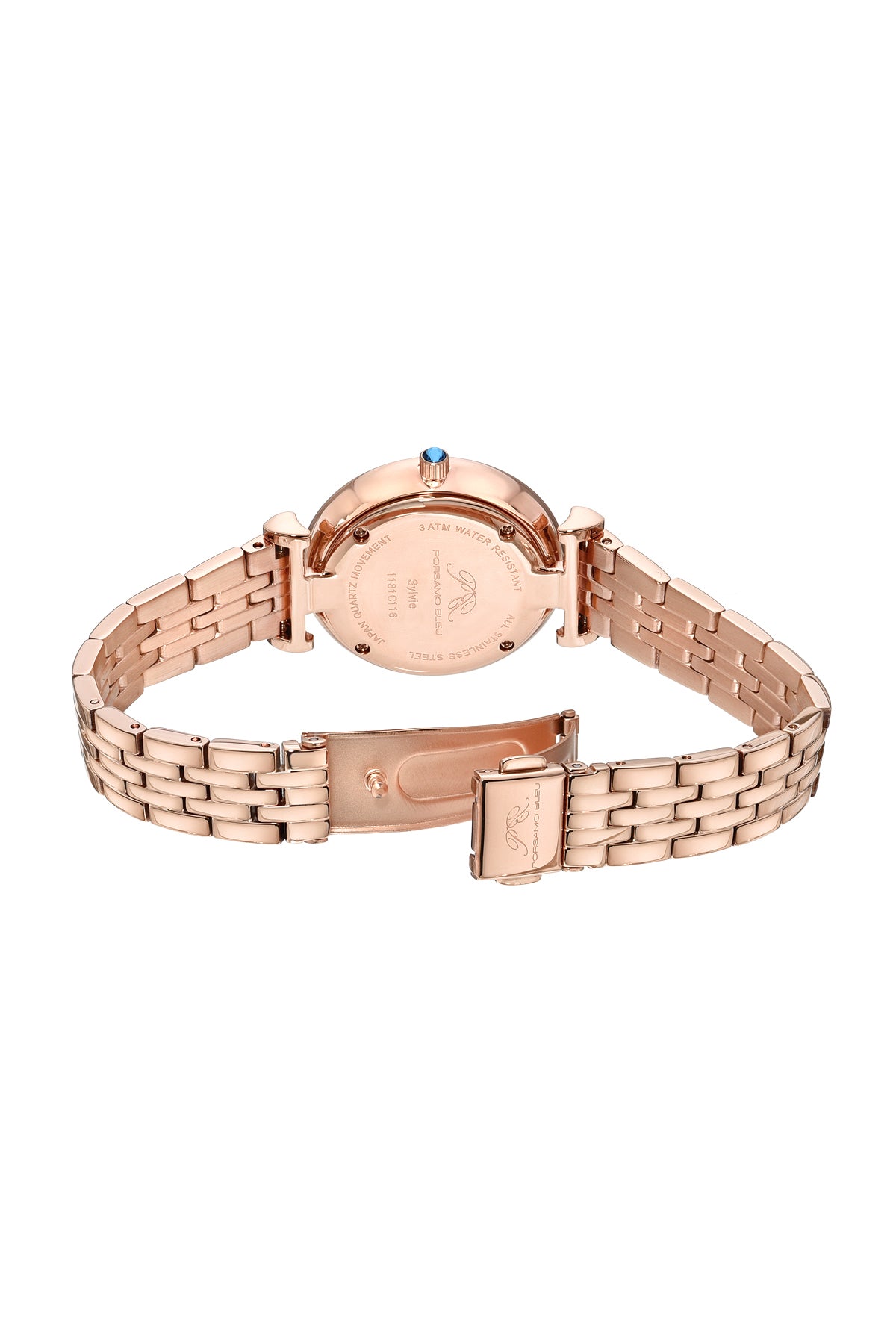 Porsamo Bleu Sylvie Luxury Women's Stainless Steel Watch, Rose, Abalone Dial 1131CSYS