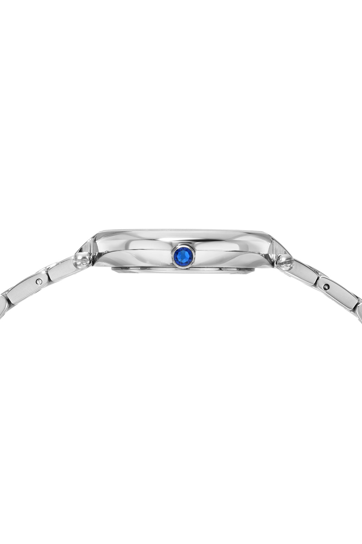 Porsamo Bleu Madison Luxury Women's Stainless Steel Watch, Silver With White Guilloche Dial 1151AMAS