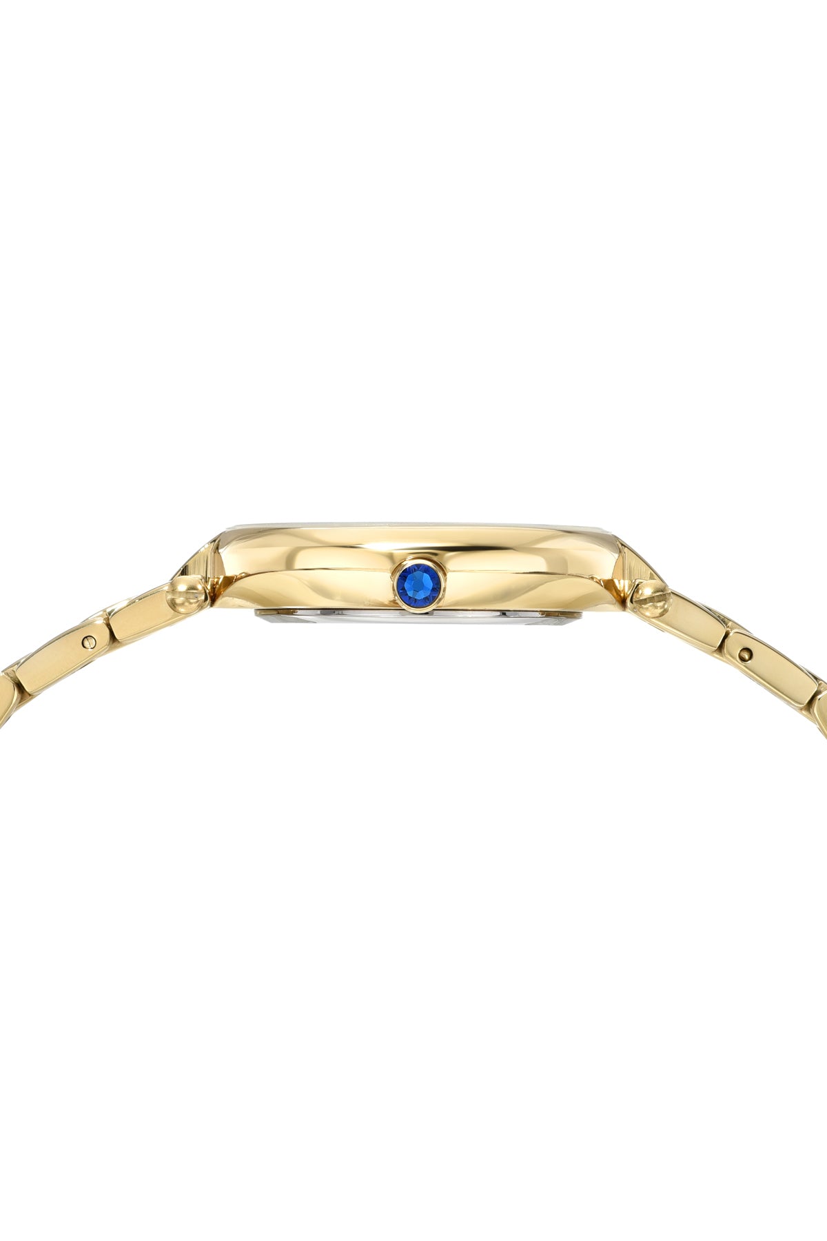 Porsamo Bleu Madison Luxury Women's Stainless Steel Watch, Gold With White Guilloche Dial 1151BMAS