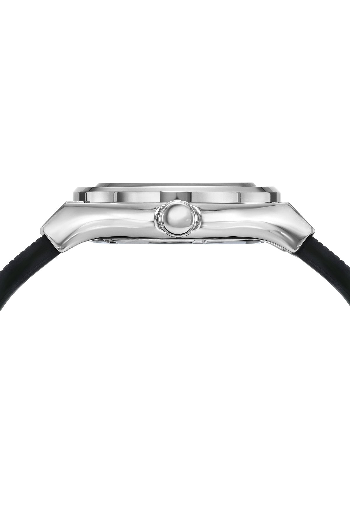 Porsamo Bleu Cruz Luxury Automatic Men's Silicone Strap Watch, With Skeleton Dial, Silver Black 1221ACRR