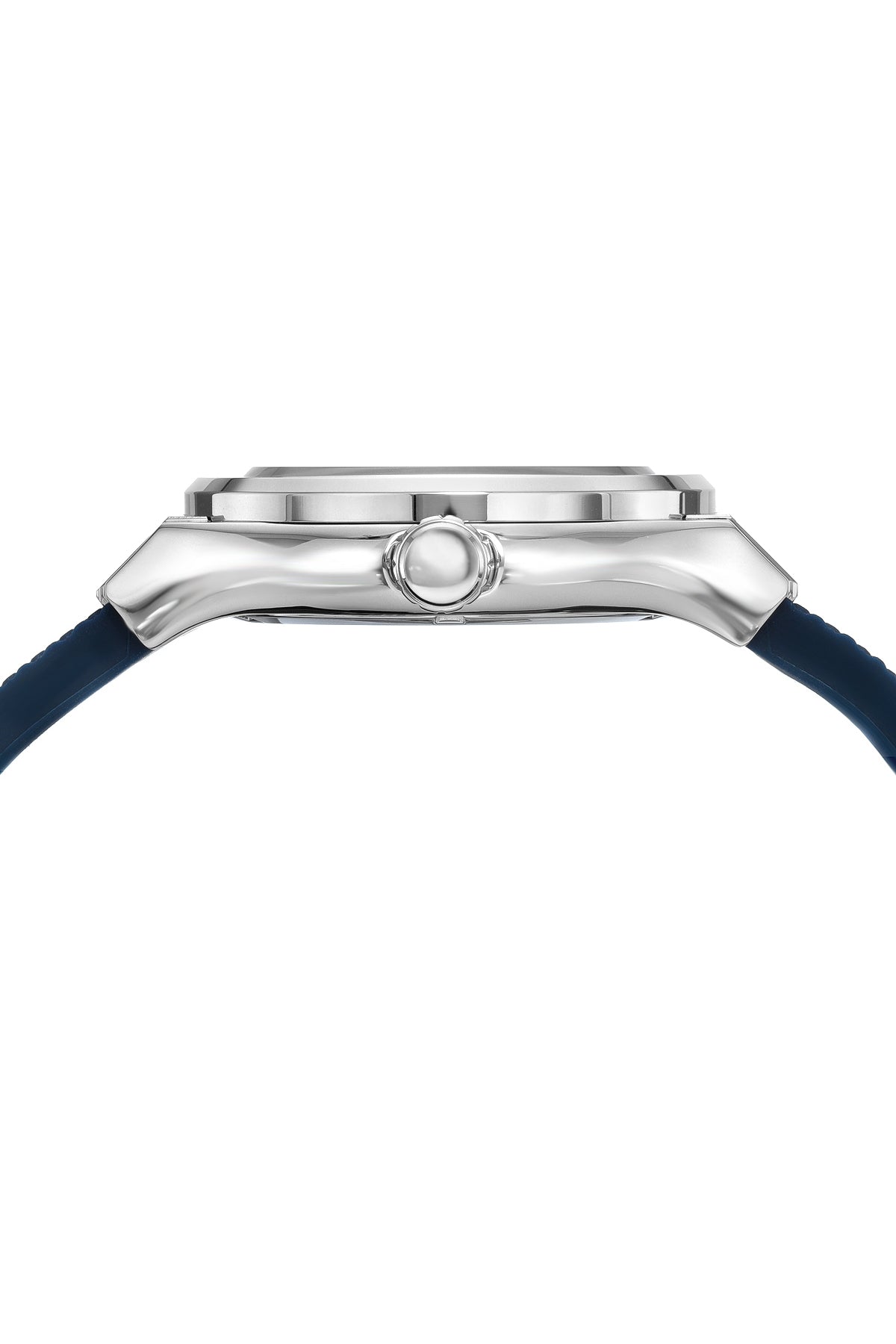 Porsamo Bleu Cruz Luxury Automatic Men's Silicone Strap Watch, With Skeleton Dial, Silver Blue 1222BCRR