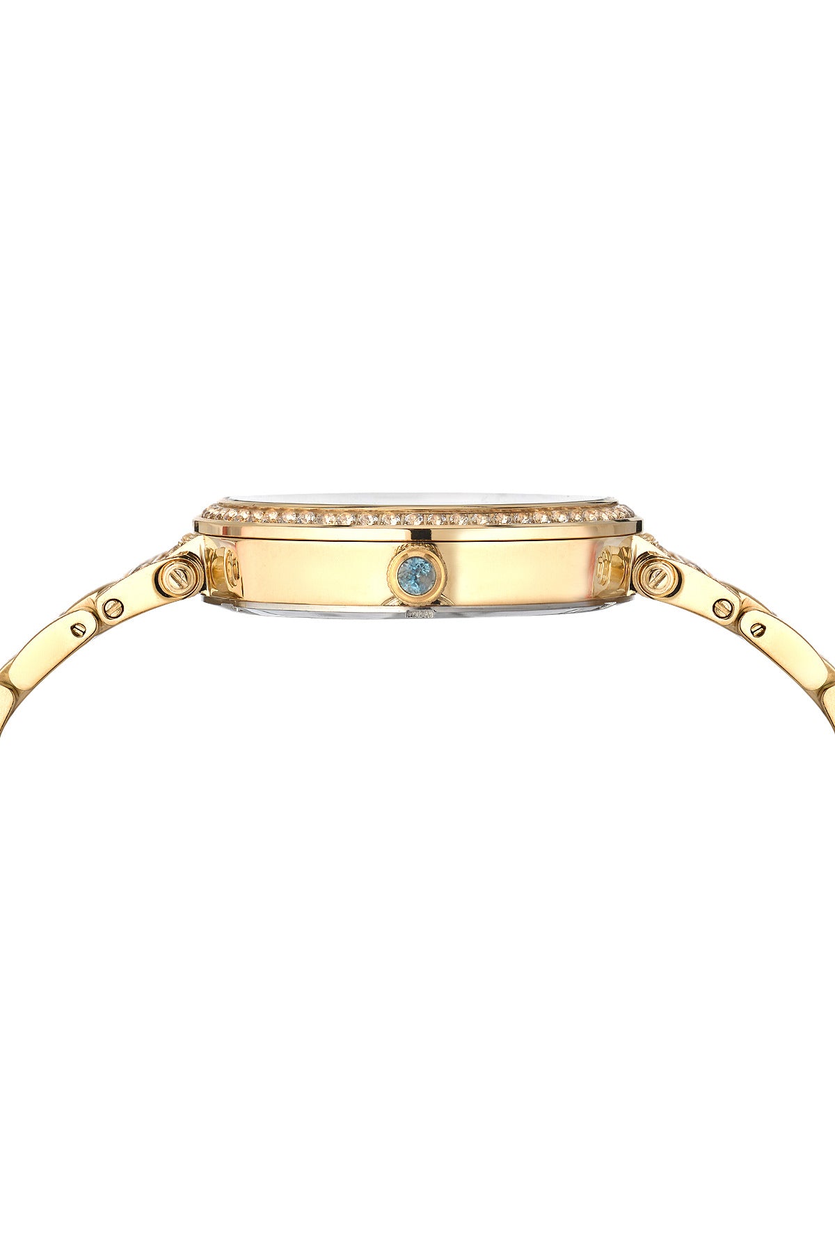 Porsamo Bleu Chantal Luxury Topaz Women's Stainless Steel Watch, Gold, Black 672BCHS