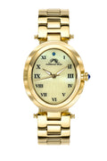 Porsamo Bleu South Sea Oval Luxury Women's Stainless Steel Watch, Gold 105CSSO