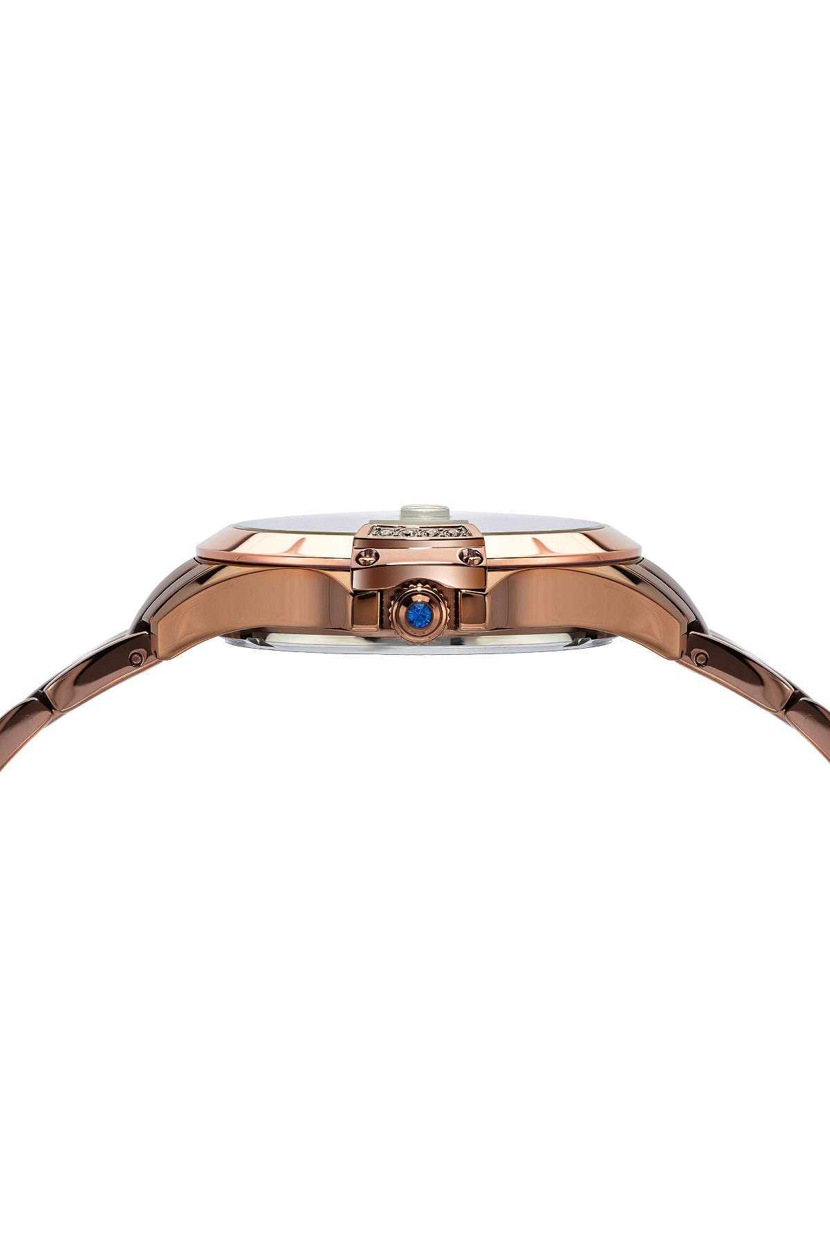 Porsamo Bleu Olivia luxury women's stainless steel watch, rose, brown 984BOLS