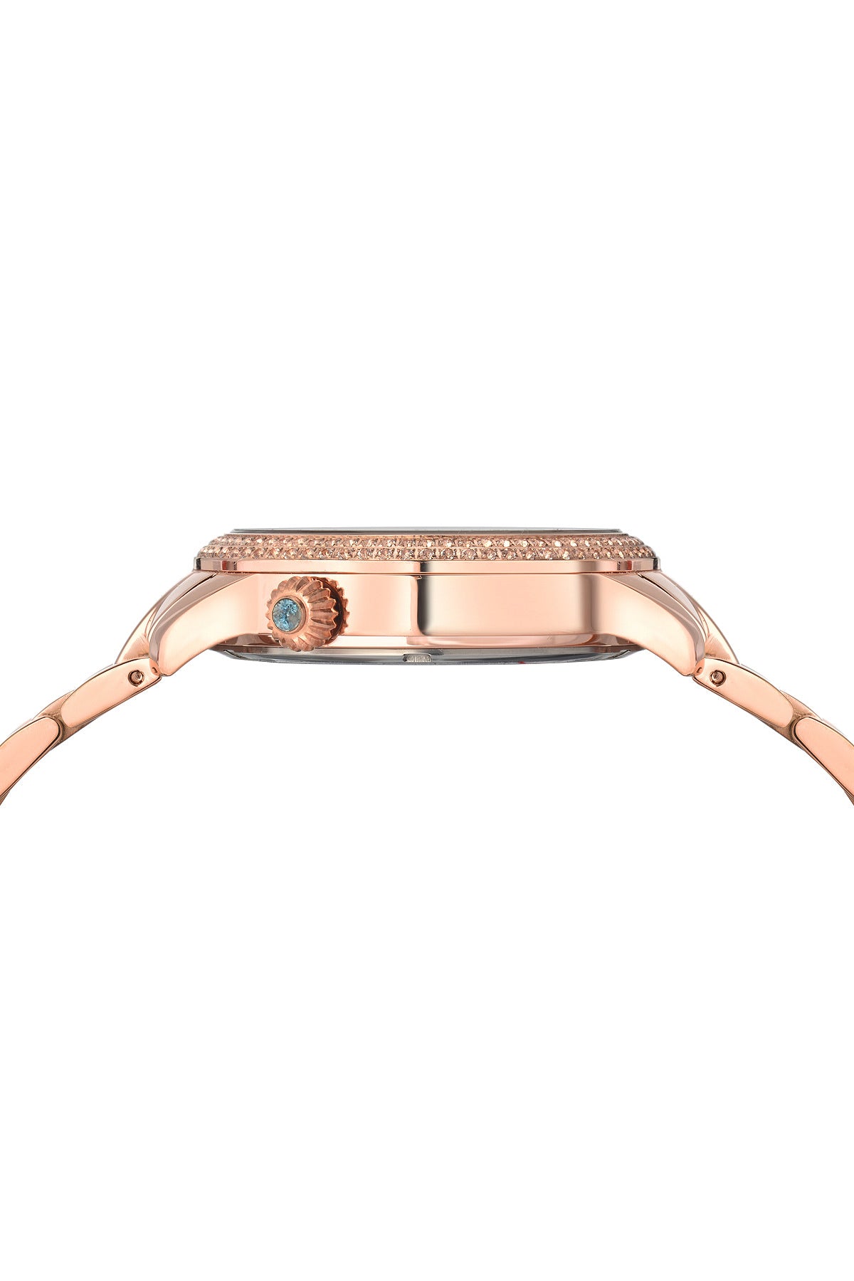 Porsamo Bleu Evelyn luxury topaz women's stainless steel watch, rose, white 761CEVS