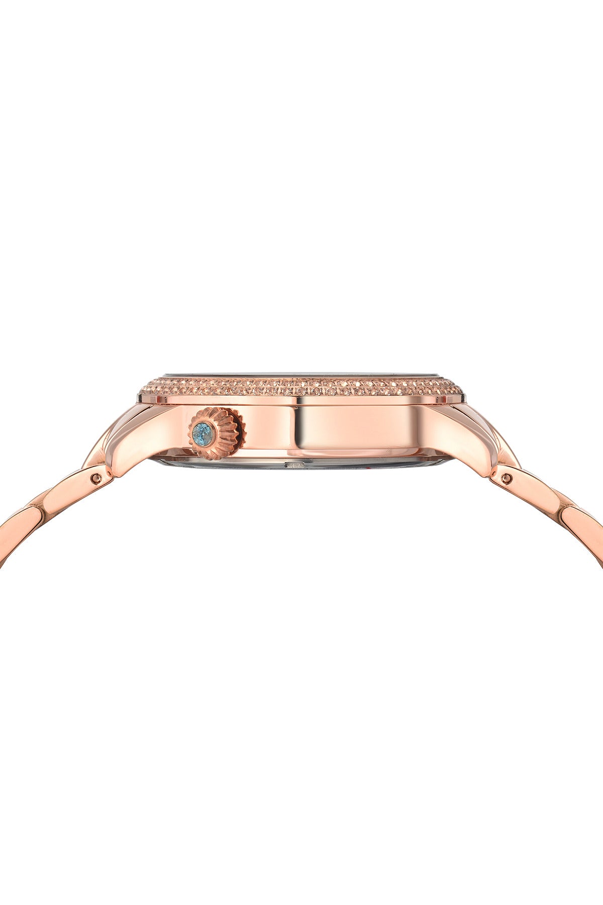 Porsamo Bleu Evelyn Luxury Topaz Women's Stainless Steel Watch, Rose, White 761CEVS