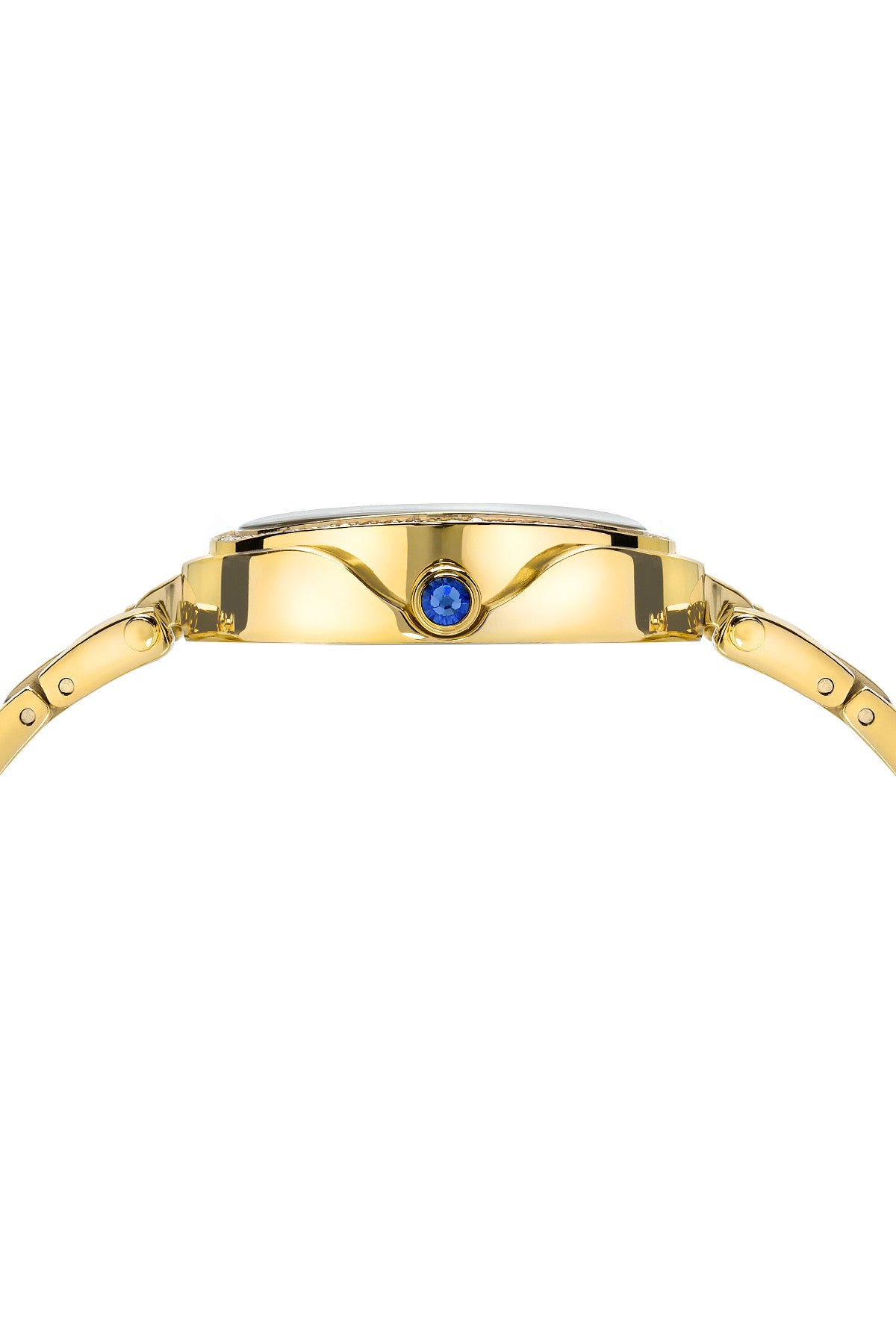 Porsamo Bleu South Sea Oval Crystal Luxury Women's Stainless Steel Watch, Champagne 106BSSO
