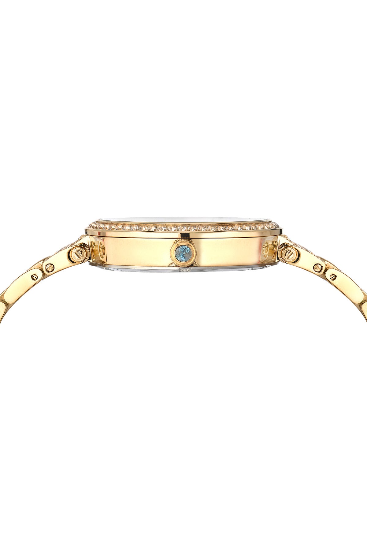 Porsamo Bleu Chantal Luxury Topaz Women's Stainless Steel Watch, Gold, White 671BCHS