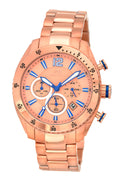 Porsamo Bleu Taylor Luxury Chronograph Men's Stainless Steel Watch, Rose 621CTAS
