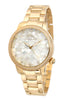 Porsamo Bleu Evelyn Luxury Topaz Women's Stainless Steel Watch, Gold, White 761BEVS