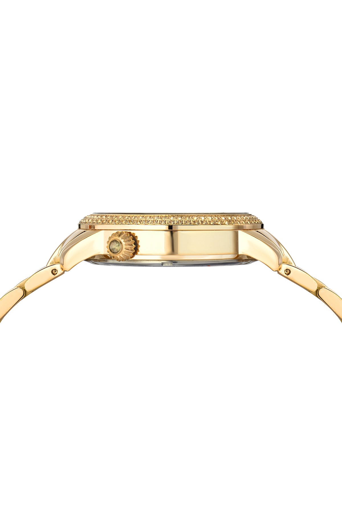 Porsamo Bleu Evelyn Luxury Topaz Women's Stainless Steel Watch, Gold, White 761BEVS